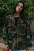 Authentic Vintage Camouflage Army Jacket with Mickey Williams Patch