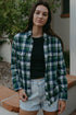 Green and Blue Plaid Flannel Shirt with Lyrics- "Valerie..."