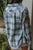 Ultra Soft Light Blue Plaid Shirt with Octopus Patch on Sleeve - Mickey Williams Vintage