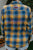 Plaid Yellow & Blue Flannel Embroidered 