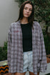 Grey and Maroon "Malibu" Plaid  Shirt